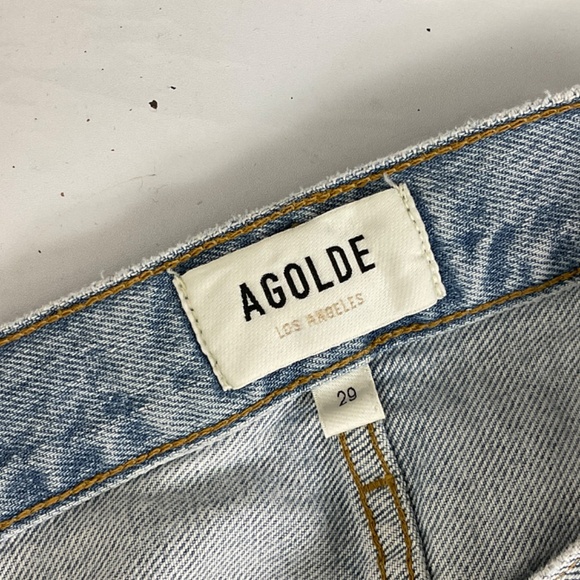 AGOLDE Dame Wide Leg Jeans in Conflict NWT - Picture 10 of 15